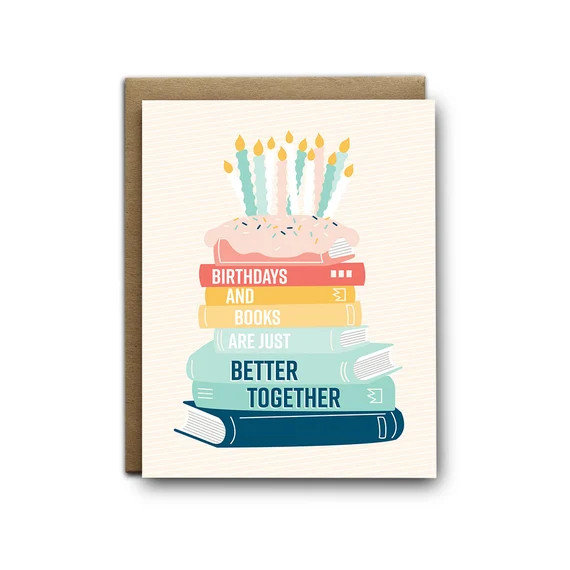 Birthdays, books better together | Etsy (US)