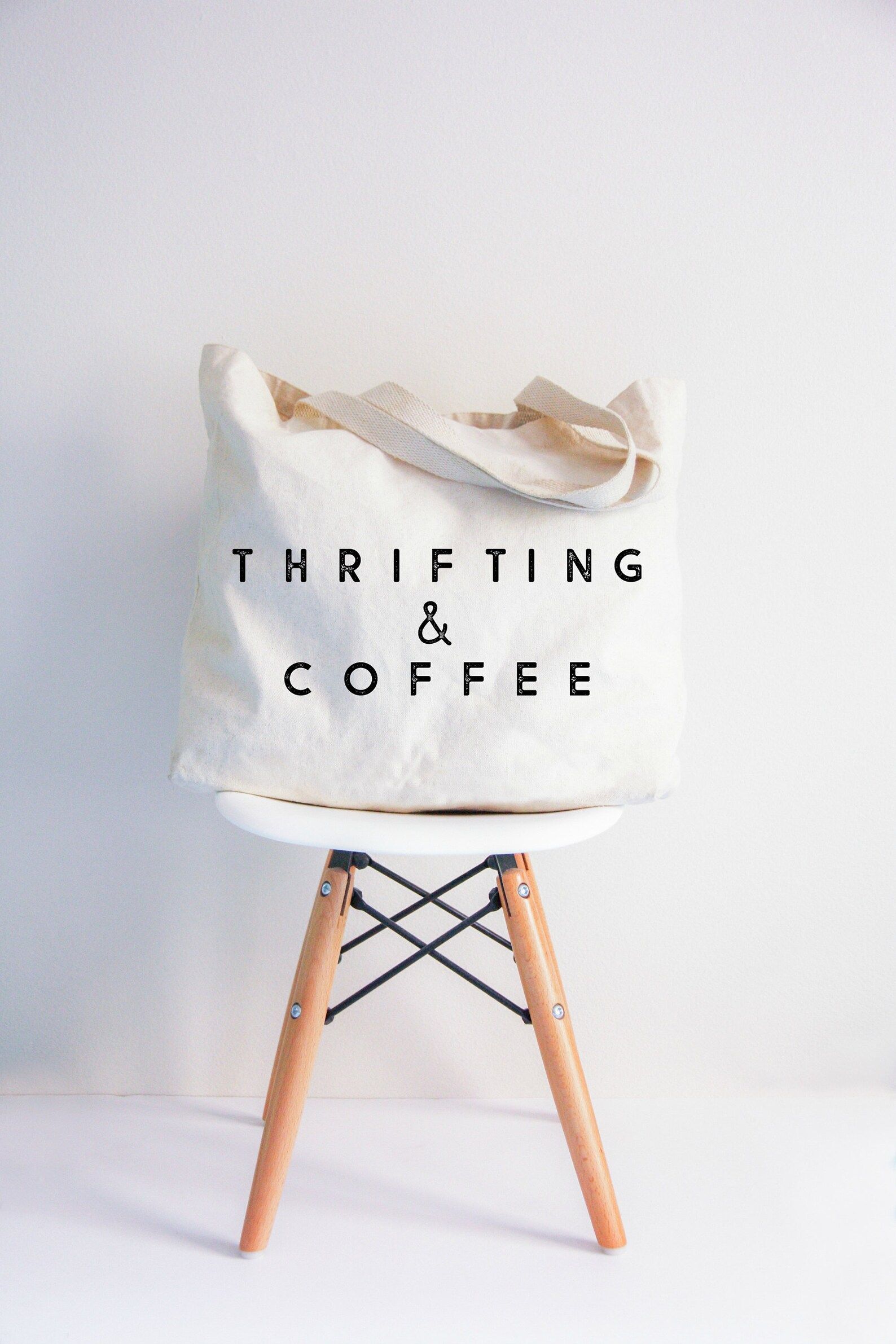 Thrifting & Coffee Tote Bag | Etsy | Etsy (US)