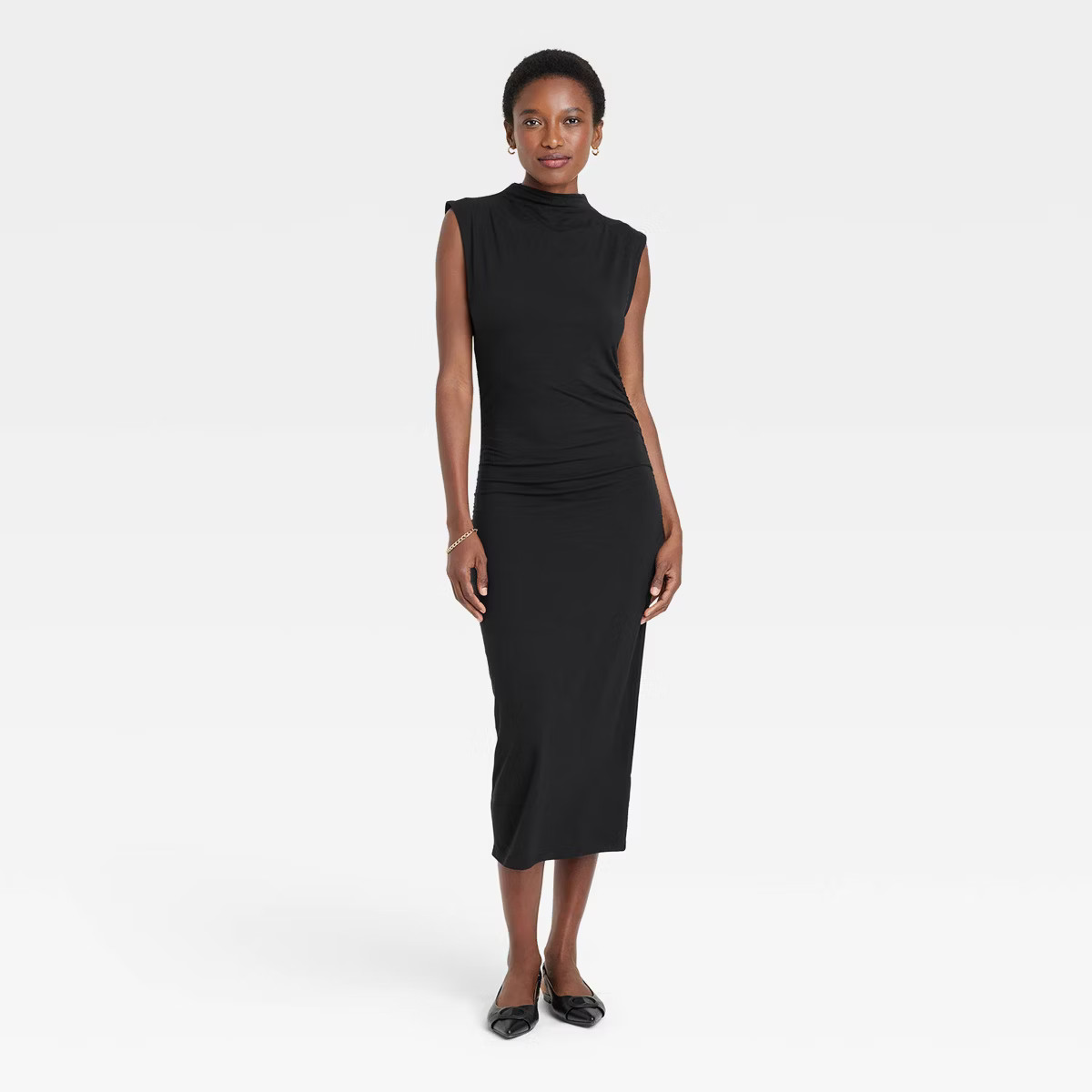 Women's Ruched Knit Midi Dress - A New Day™ | Target