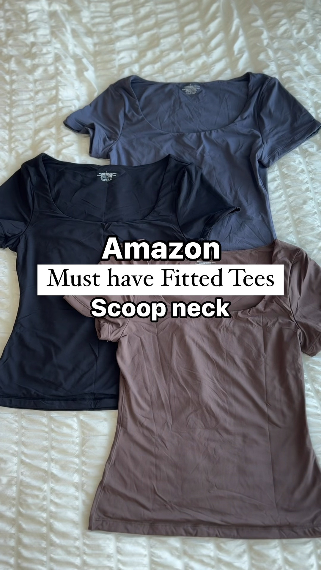 Must have, seamless, double lined, scoop neck t-shirts from Amazon! Especially if you love the look of bodysuits but not the hassle. These are amazing, so versatile and soft. They come in several color and are only $21 on Prime! 

Fitted t-shirt / spring fashion / layering / skims dupe / wardrobe essential / jeans / comfy style / Amazon fashion / cozy / outfit inspo / affordable style / under 25 

#amazonfinds #seamless #skims #amazonfashionfind #casaulstyle #casualoutfits #amazonfashion #amazonmusthaves #outfitideas #springfashion #affordablestyle #summerfashion #fittedtees
#skimsdupe #comfy #everydayoutfit #casualstyle #leggings #athleisure #everydaystyle #layering #casualfashion #affordableoutfit #floridablogger #everydayfashion #ltkunder50 #ltku #officeoutfit #denimskirt 

#LTKActive #LTKstyletip #LTKfindsunder50