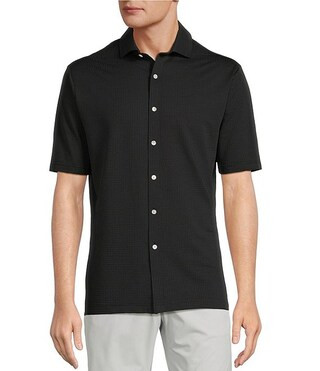 Hart Schaffner Marx Short Sleeve Luxury Performance Coatfront Shirt | Dillard's | Dillard's