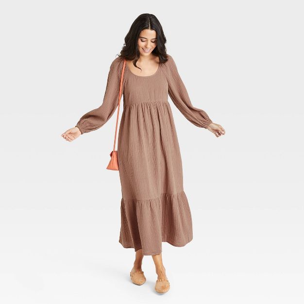 Women's Balloon Long Sleeve Dress - Universal Thread™ | Target