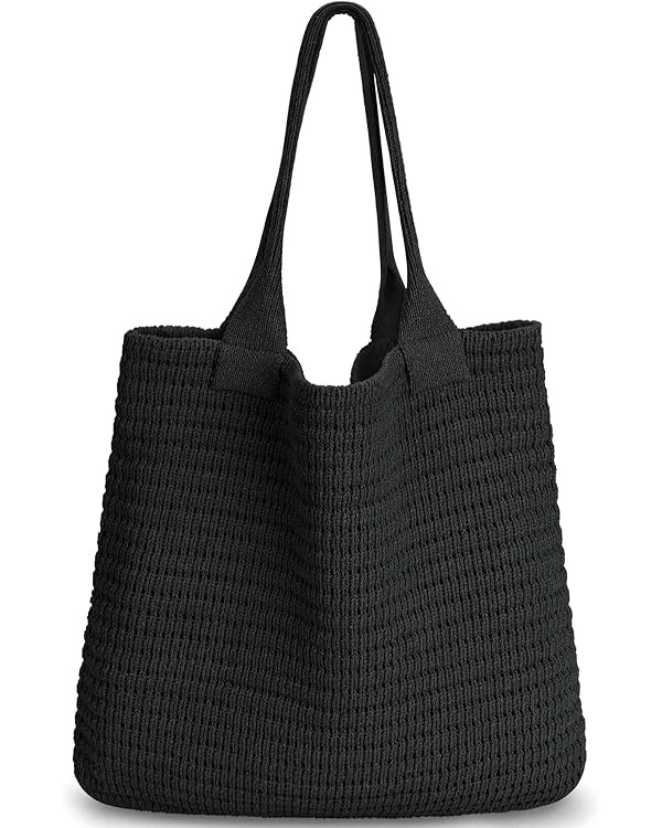 Hatisan Crochet Bags for Women - Large Tote Aesthetic Handbag Shoulder Hippie Knit Bag | Amazon (US)