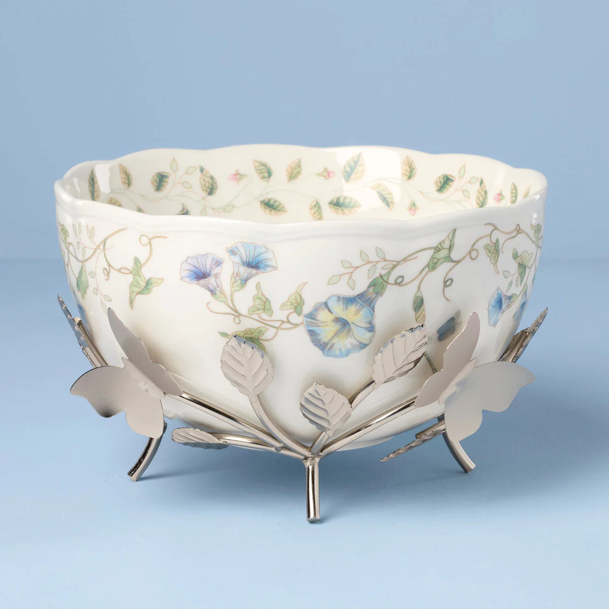 Butterfly Meadow 25th Anniversary Bowl With Stand | Lenox