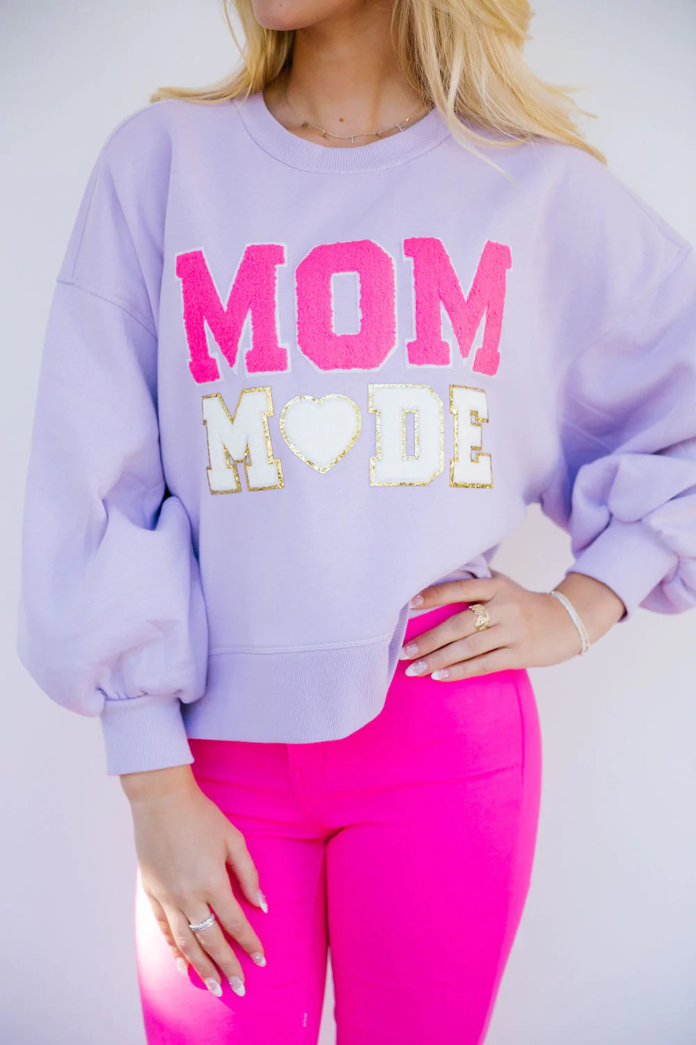 MOM MODE LIGHT PURPLE PULLOVER | Judith March