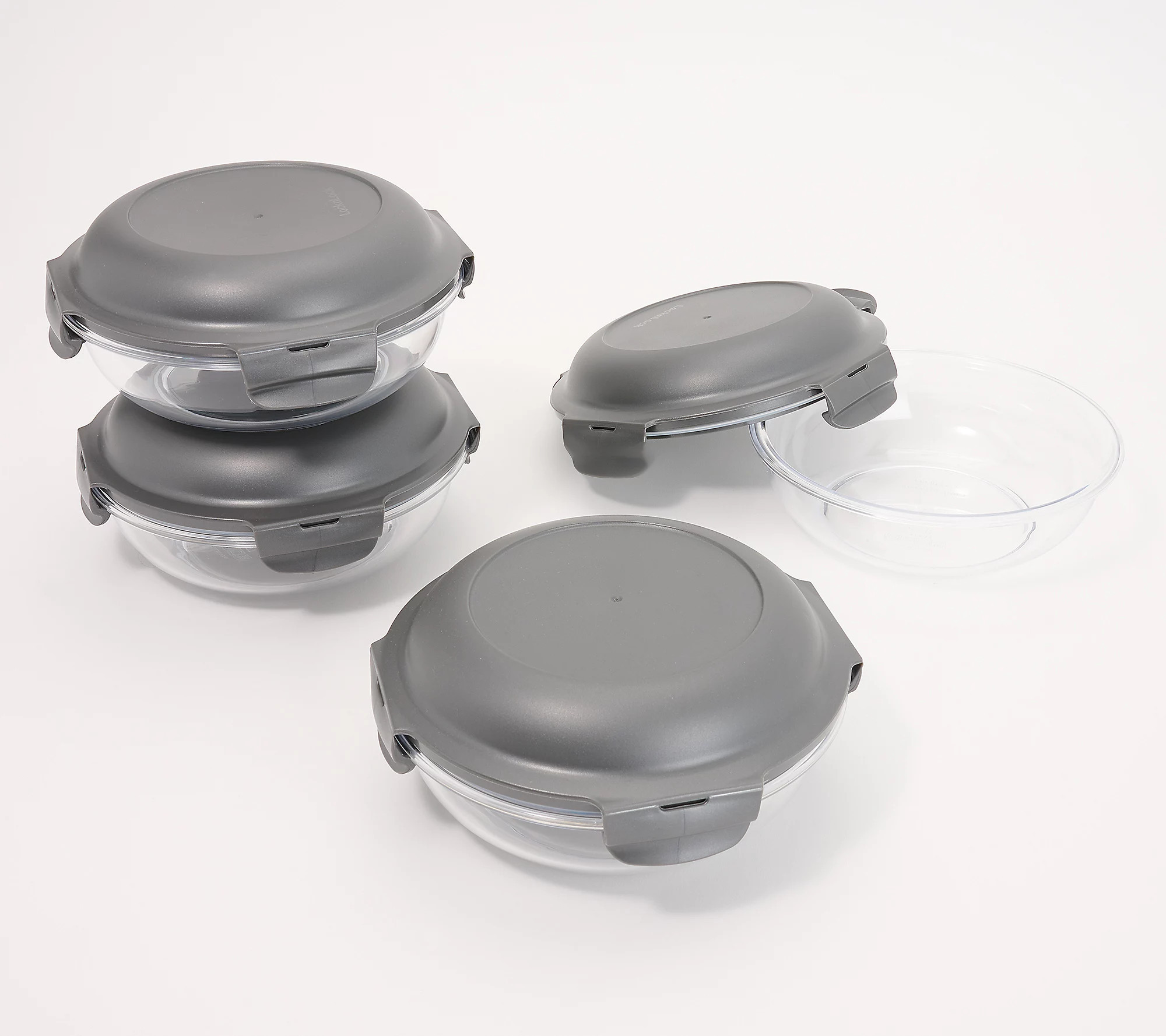 LocknLock Set of 4 Tritan Bowls with Domed Lids | QVC