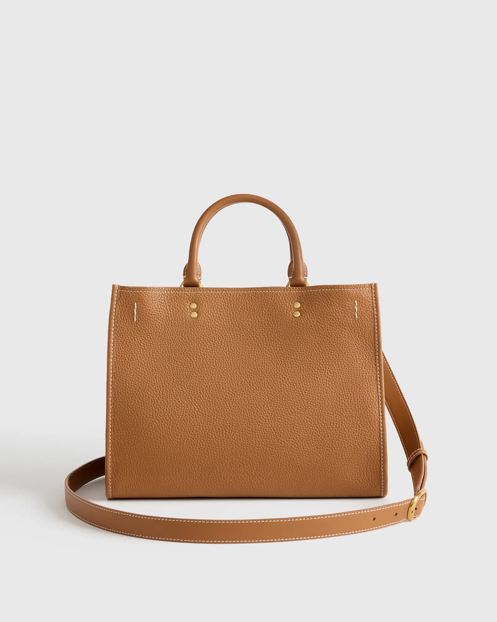 Italian Leather Medium Convertible Satchel | Quince