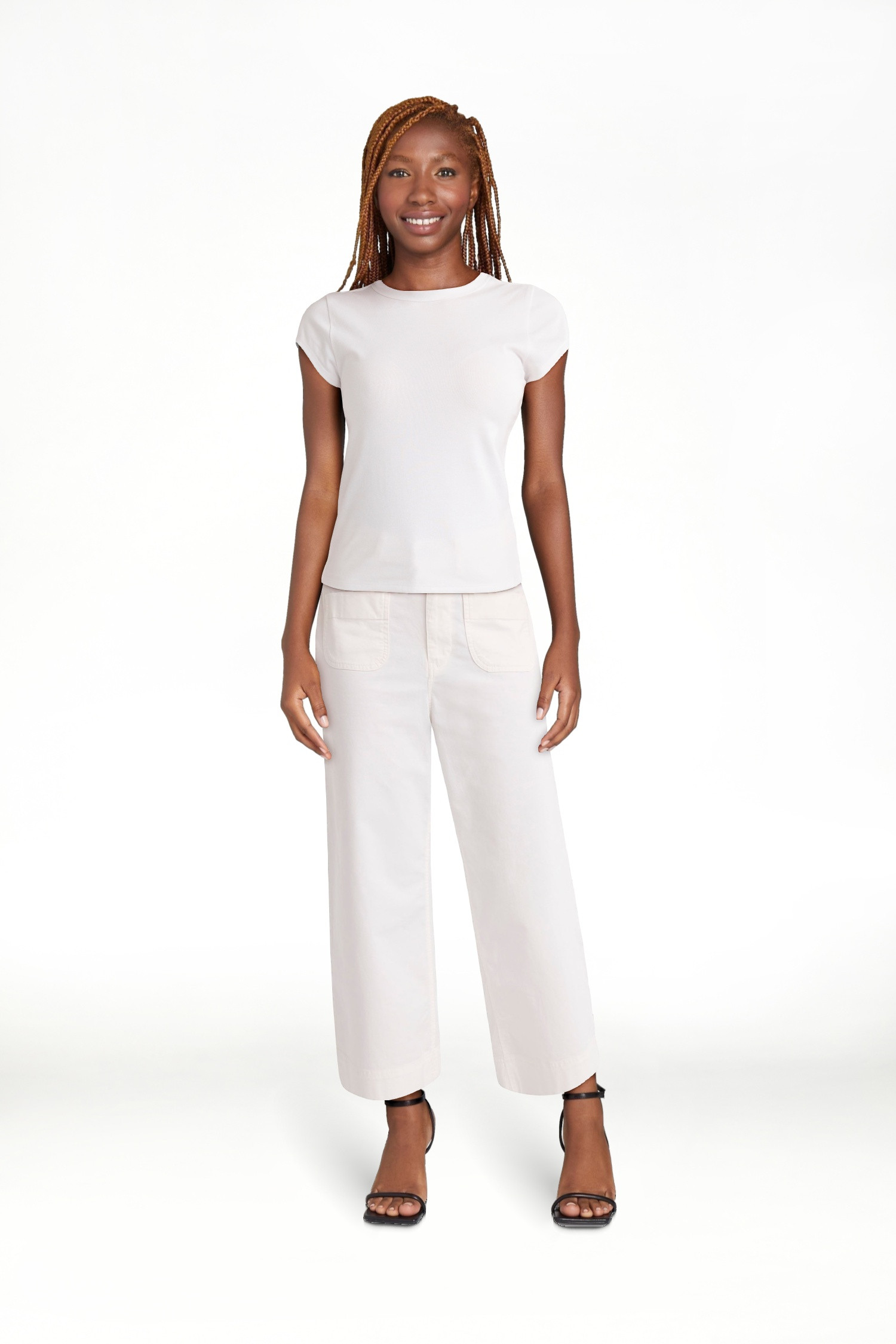 Free Assembly Women's and Women's Plus Cap Sleeve Tee, Sizes XS-4X | Walmart (US)