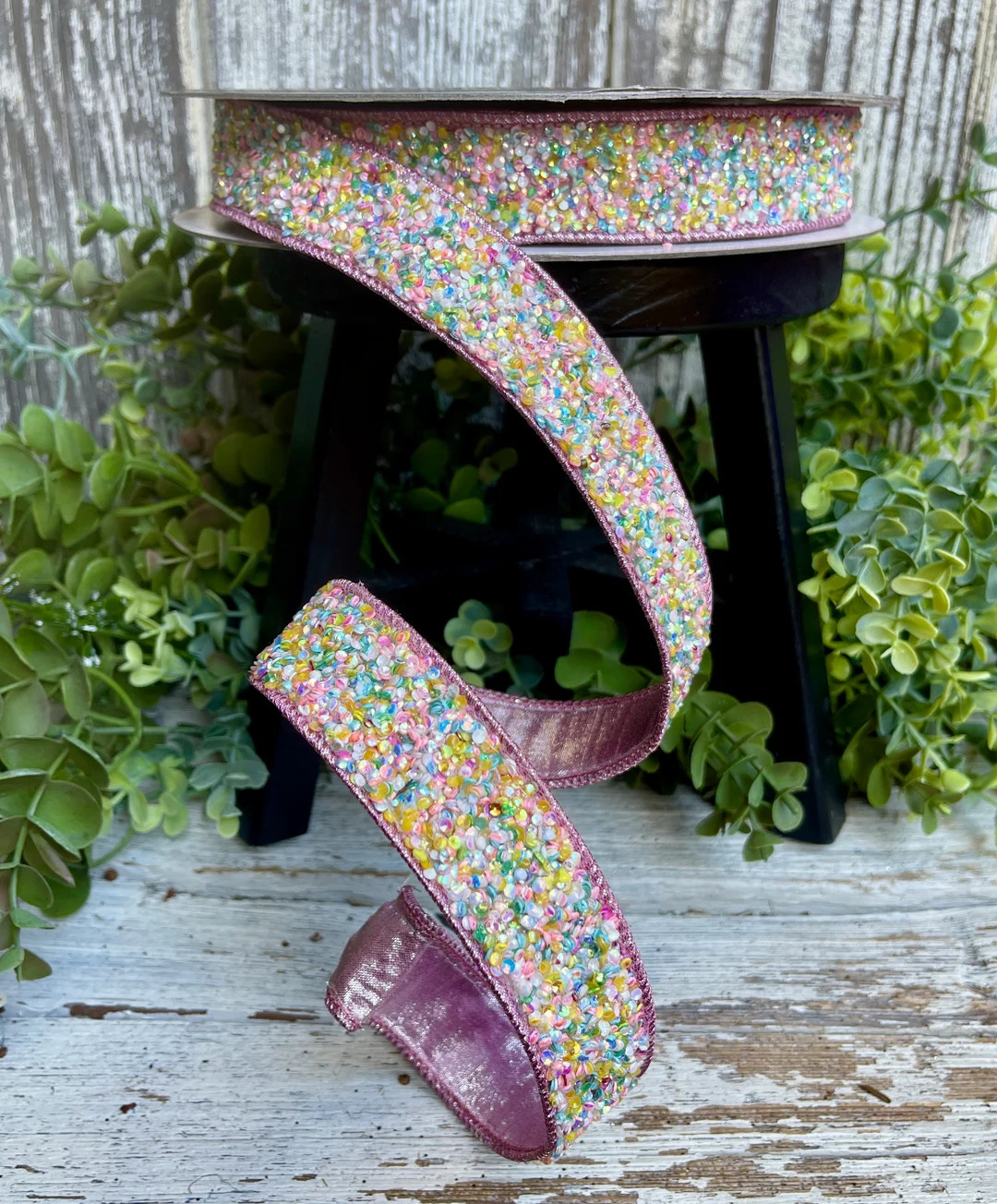 1.5" Sprinkles Ribbon, Candy Ribbon, Farrisilk Ribbon, Beaded Ribbon, Pastel Sprinkle Ribbon, Des... | Etsy (US)