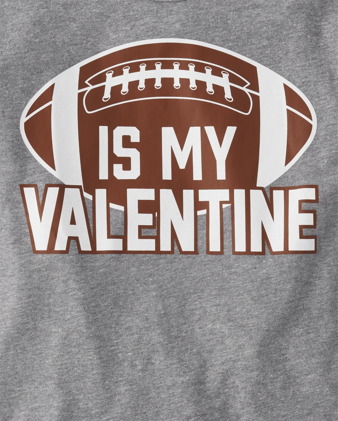 Boys Football Valentine Graphic Tee - gray | The Children's Place