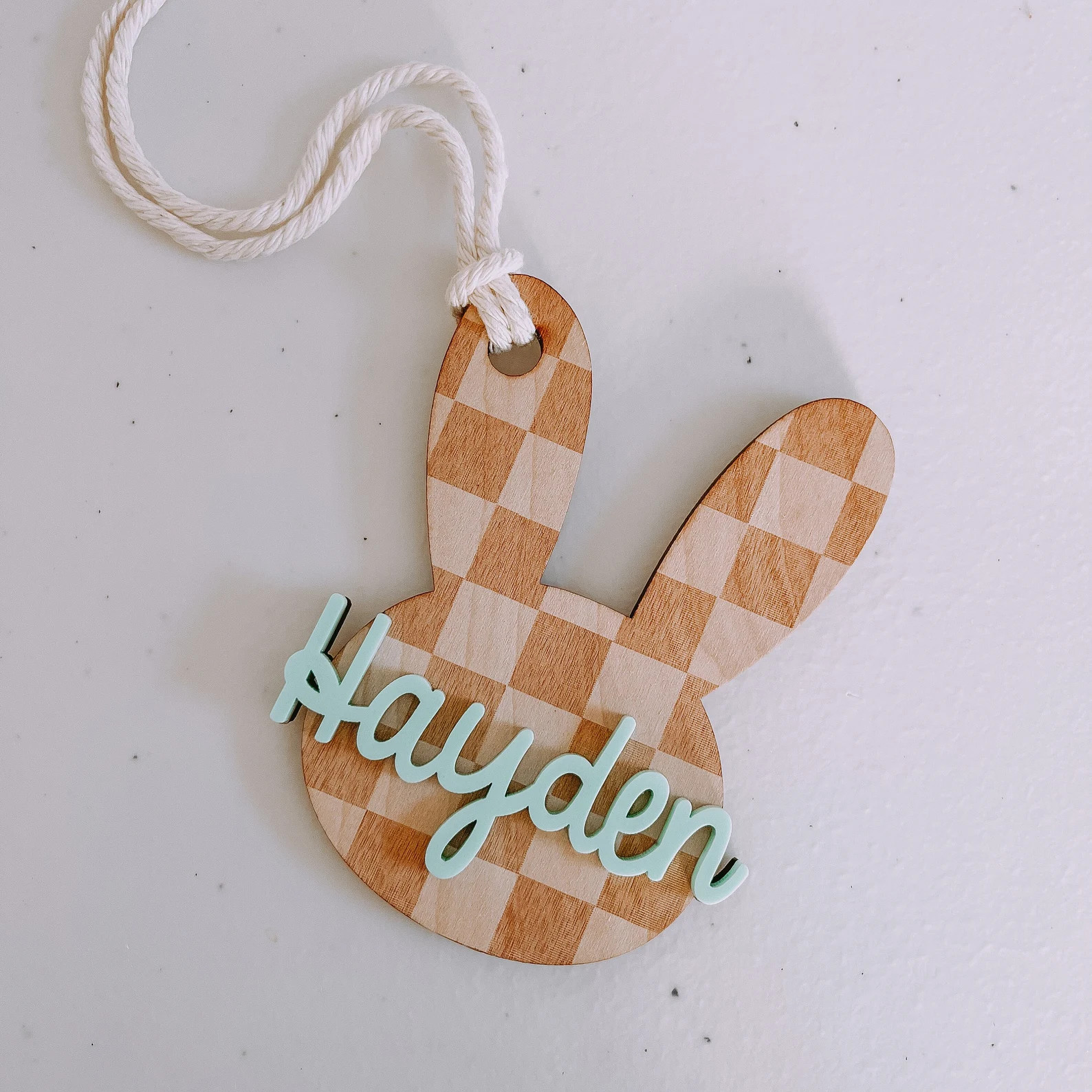 Bunny Basket Tag Bunny Name Tag Easter Basket Tag Easter - Etsy | Etsy (US)