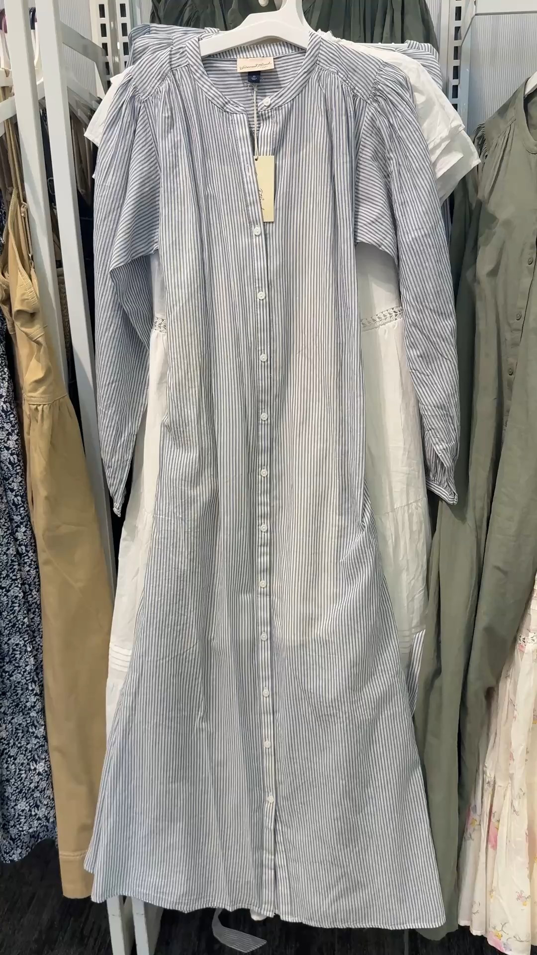 This @Target Universal Thread flounce long sleeve collared maxi shirtdress is such a flattering, elevated option for spring. The collared button-front design gives it a polished, workwear-ready look, while the sash-tie waist creates shape without feeling restrictive, making it a great choice for midsize and plus-size bodies.

The lightweight cotton maxi dress is breathable and comfortable for all-day wear, and the flounce long sleeves add feminine movement so it doesn’t feel stiff or boring. I love this spring work dress for the office, brunch, church, or an easy date night outfit, and the side vents make walking and styling effortless.

Available in blue striped and olive green, this Target maxi dress is one you’ll reach for again and again when you want something polished but easy.


#LTKWorkwear #LTKPlusSize #LTKMidsize