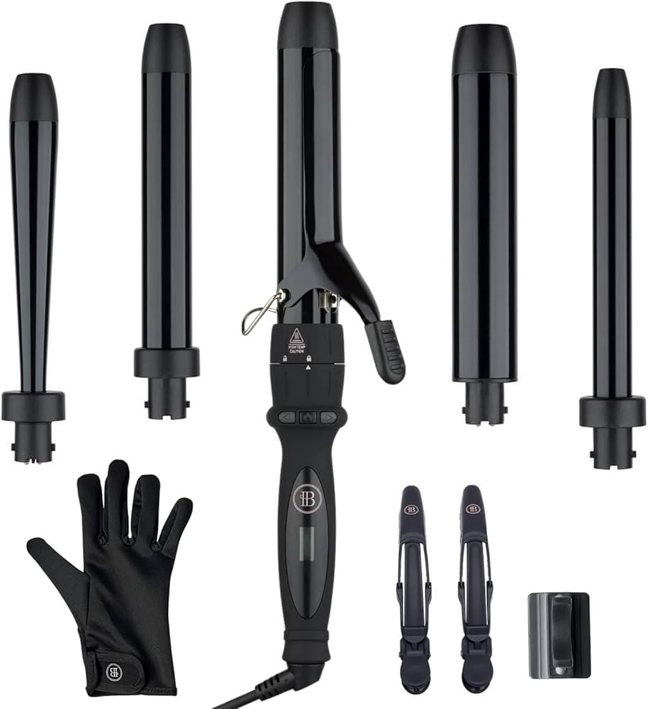 Bombay Hair Curling Wand Set 5 in 1 Curling Wand, Professional Curling Iron Tourmaline Kit & Salo... | Amazon (US)