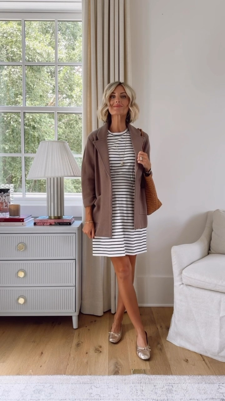 This cardigan is perfect to bring to your office 💕 wearing XS.

Loverly Grey, striped dress, summer workwear, teacher outfit ideas, summer work outfit ideas, summer office outfit ideas 

#LTKSeasonal #LTKStyleTip #LTKWorkwear
