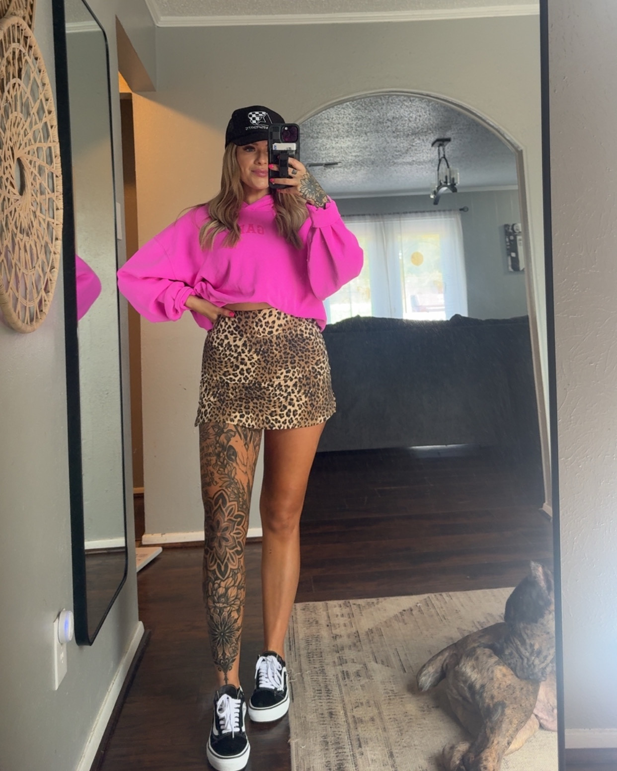 Life’s too short not to wear the leopard skirt 💁🏼‍♀️ There’s other colors in this same skirt as well! Shorts underneath ! 👌🏼
I’m wearing my true size small but I recommend sizing up if you want it to not be so short! 