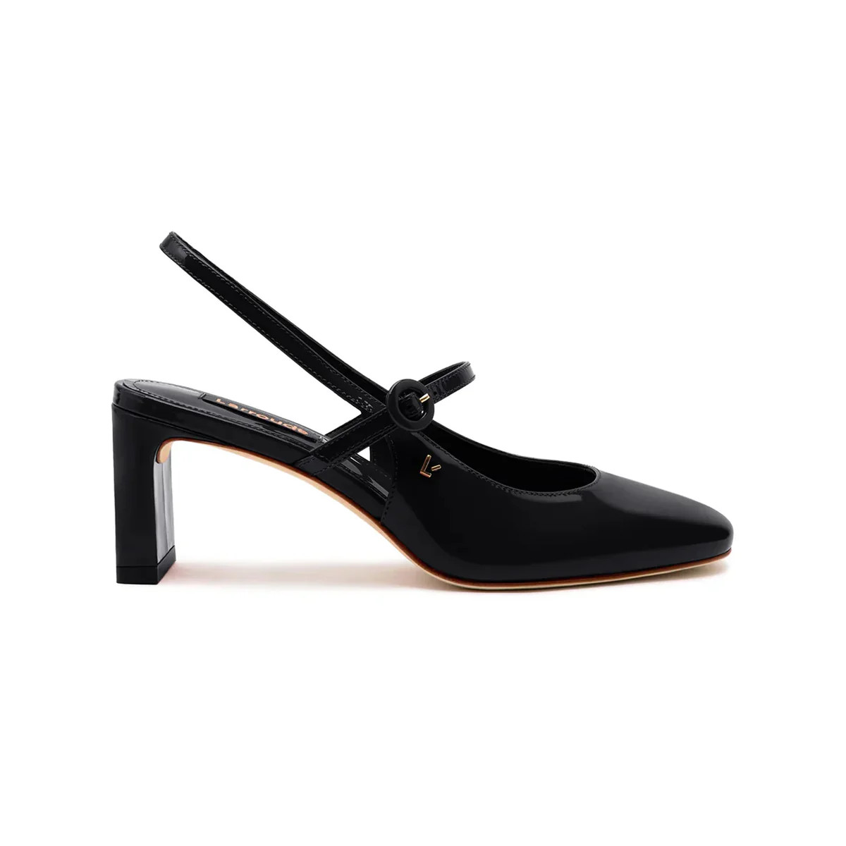 Georgina Pump in Black Patent Leather | Over The Moon