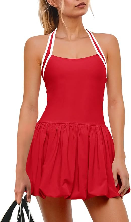 SENSERISE Womens Tennis Dress Built in Bra and Shorts Athletic Dress Golf Outfits Workout One Pie... | Amazon (US)