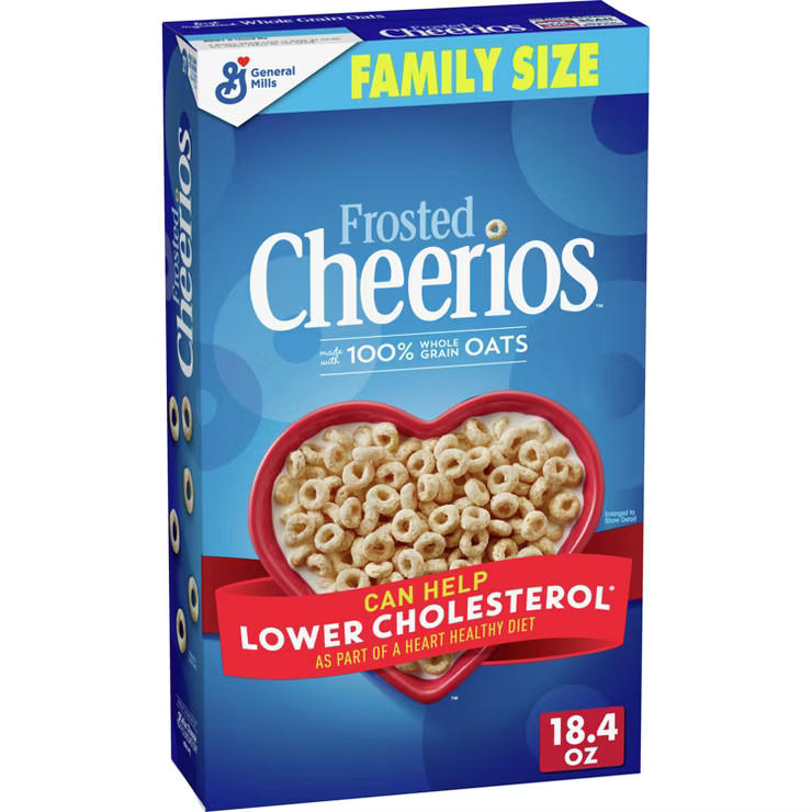 General Mills Family Size Frosted Cheerios Cereal - 18.4oz | Target