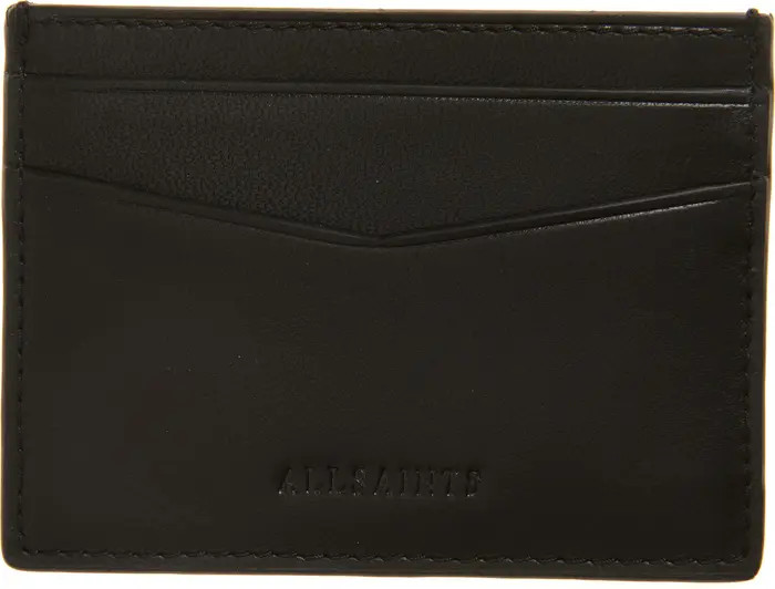 AllSaints Delph Leather Card Case | Nordstrom | Nordstrom