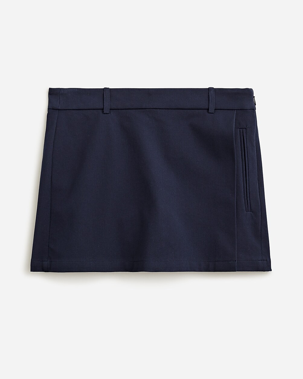 Mini skort in bi-stretch cotton blend | J. Crew US