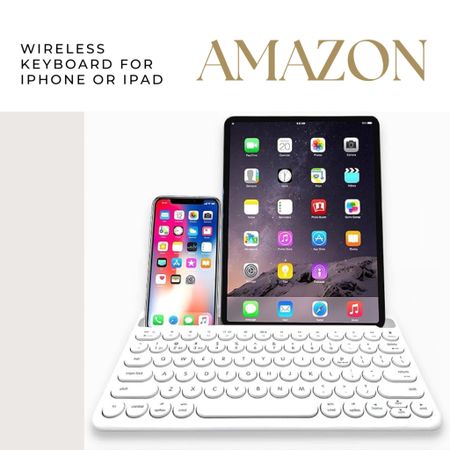 
Do you struggle with tiny touchscreen typing on your iPhone or iPad? Say hello to the solution! This ⌨️ wireless keyboard is the perfect companion for your devices, offering a comfortable and efficient typing experience. Say goodbye to typos and hello to productivity! Enhance your mobile workflow now. 

#LTKsalealert #LTKhome #LTKfindsunder50