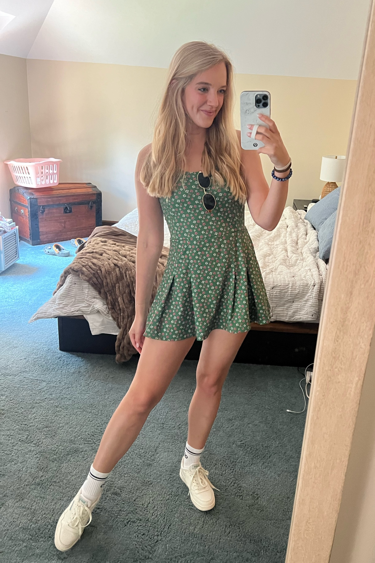 Wyndham golf tournament day two! Wearing a barstool golf romper that’s older but so comfy! 

Outfit details:
Barstool romper
Amazon dummies (Celine dupes!)
Alo yoga socks
Reebok shoes (literally wear these everyday)

#LTKActive #LTKFitness #LTKFindsUnder100