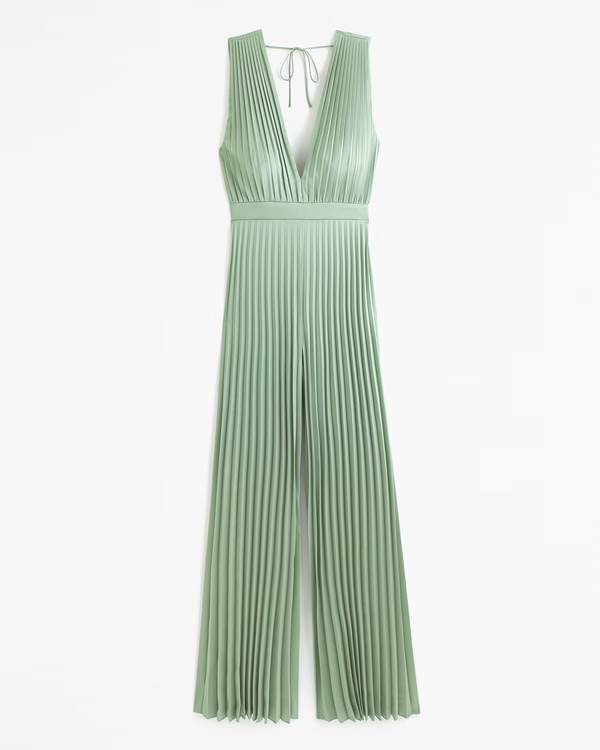 The A&F Giselle Pleated Jumpsuit | Abercrombie & Fitch (US)