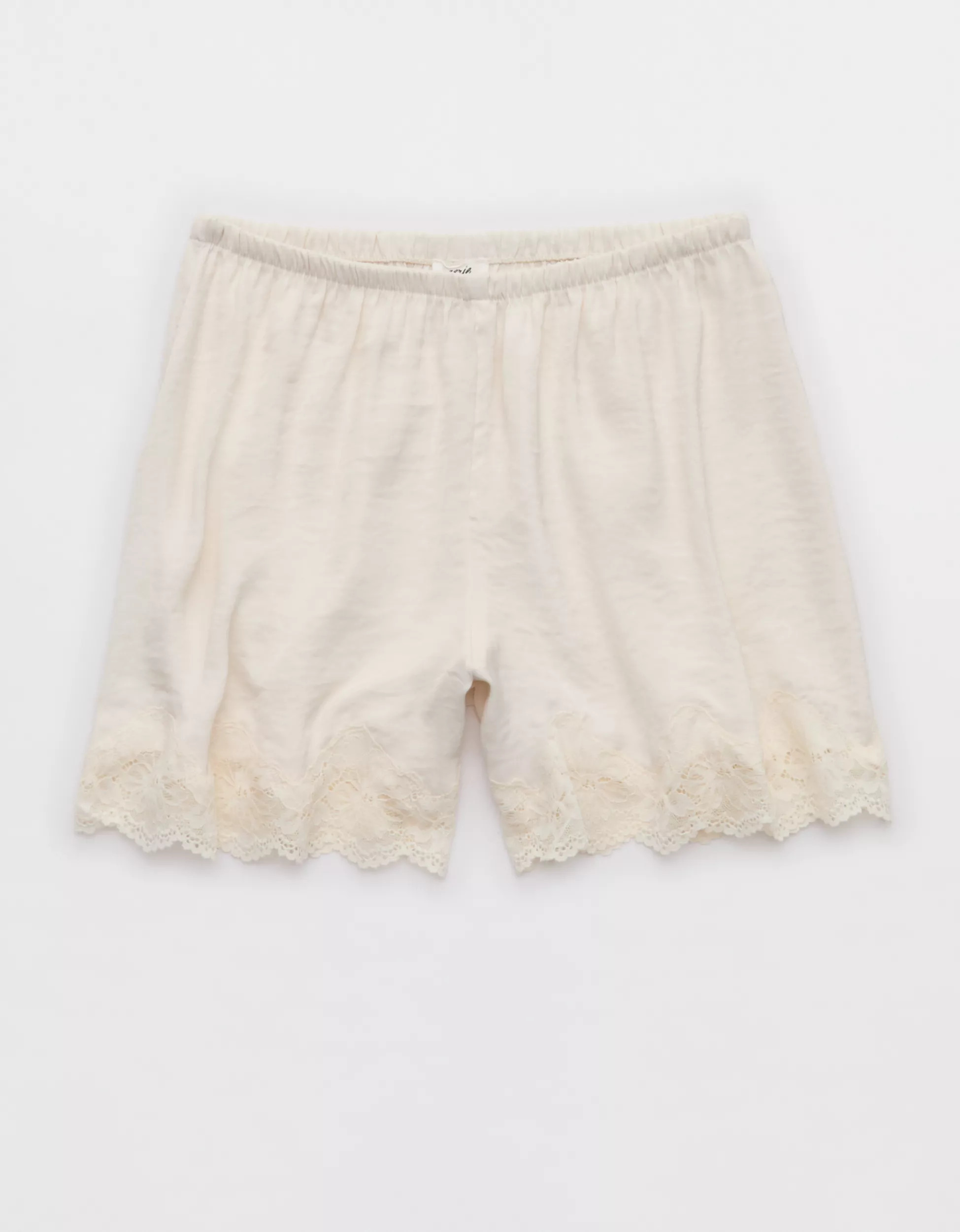 Aerie Night Out Satin Lace Boxer | Aerie