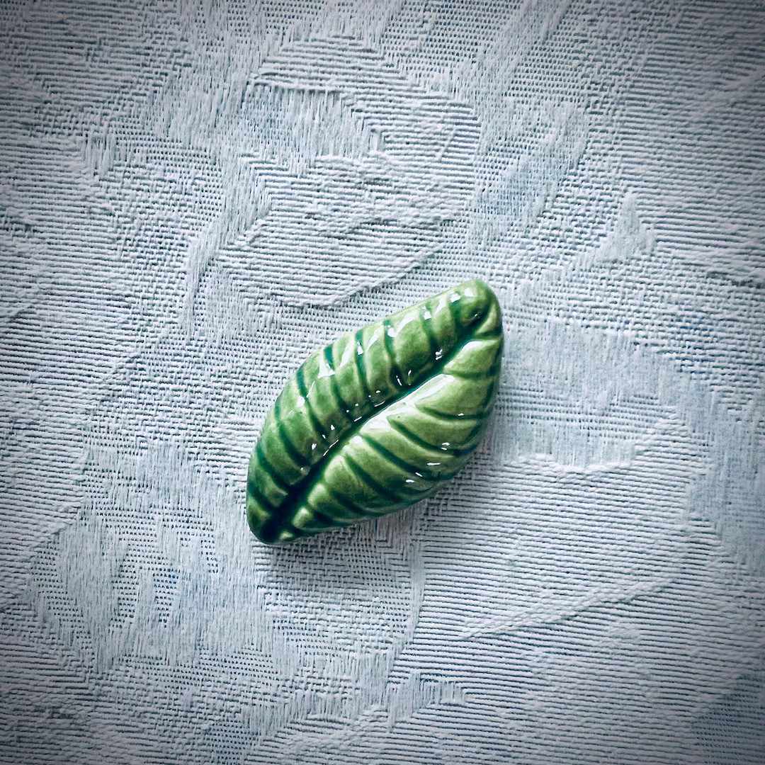 Ceramic Leaf, Hand Painted Art Tile, Garden Mosaic Supply | Etsy (US)