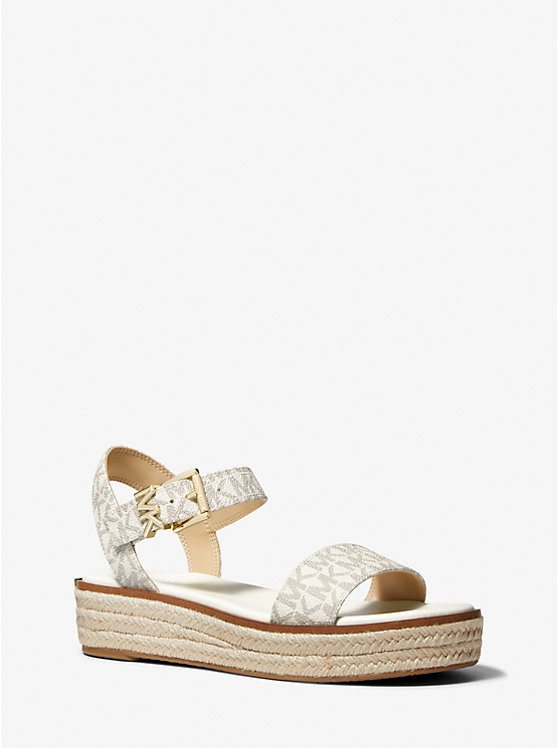 Richie Logo Platform Espadrille Sandal | Michael Kors US