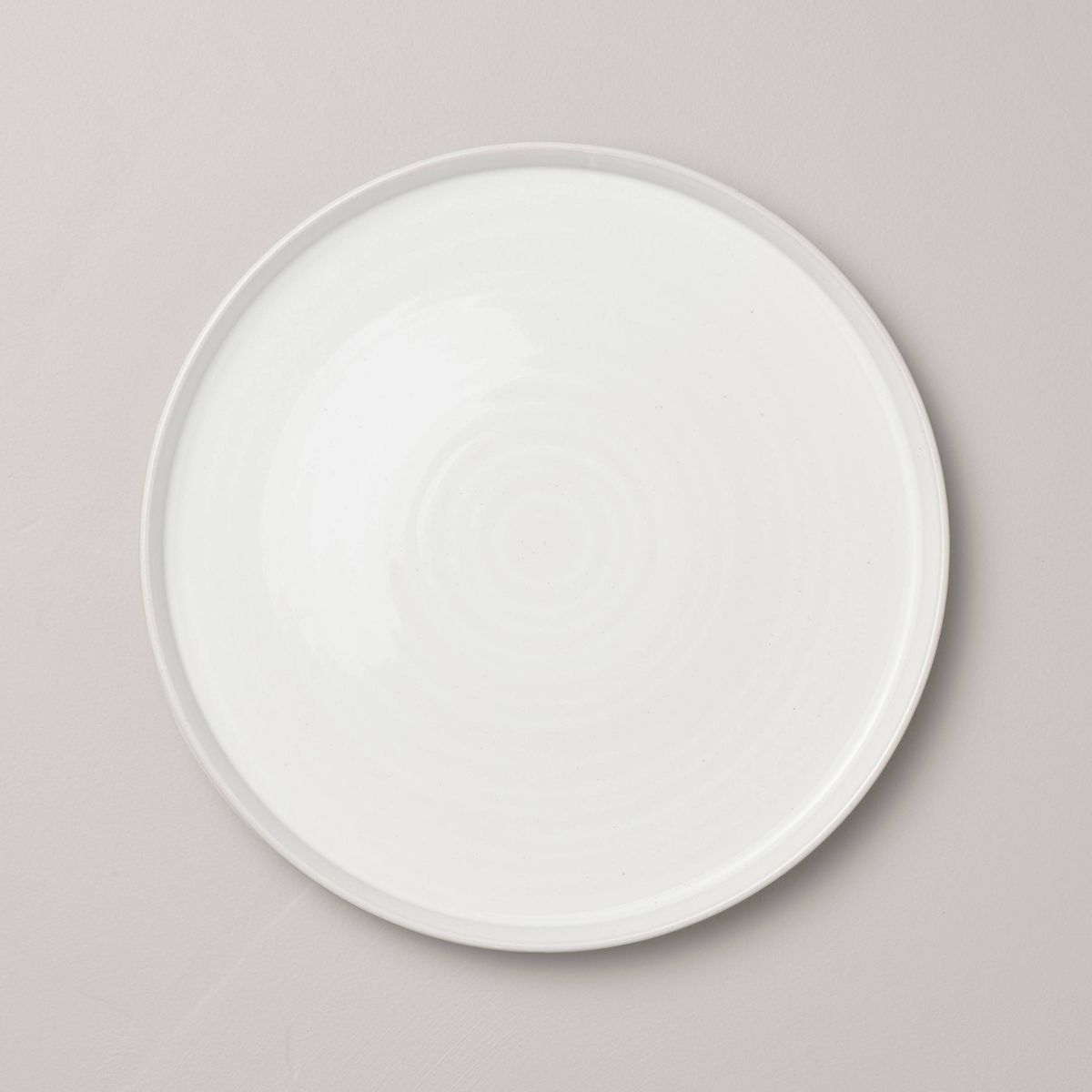 10.5" Flared Brim Stoneware Dinner Plate Vintage Cream - Hearth & Hand™ with Magnolia | Target