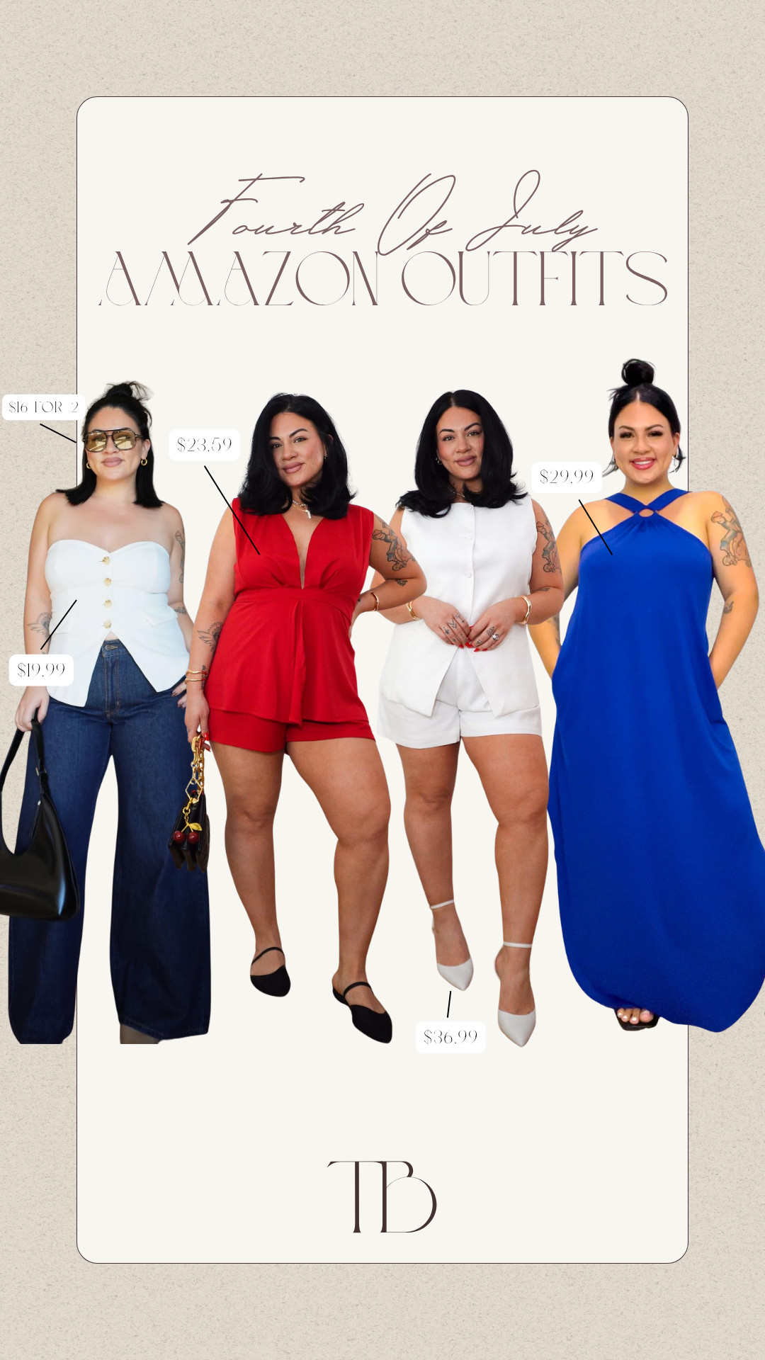 Show off your style this 4th of July with these fun outfits.

wearing a size large in everything!

4th of july outfits, amazon dresses, amazon shorts, summer dresses, tori block