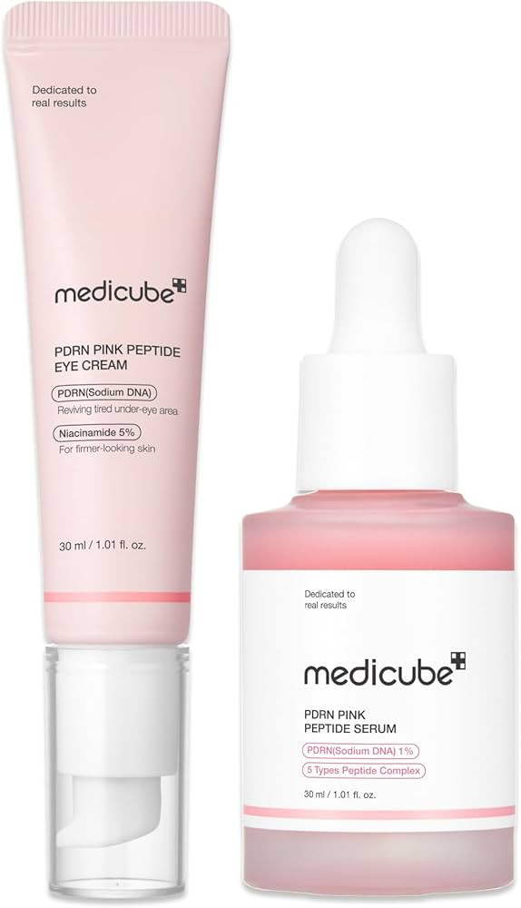medicube PDRN Peptide Serum Duo for Face & Eye: PDRN Peptide Eye Serum and Salmon DNA Facial Seru... | Amazon (US)