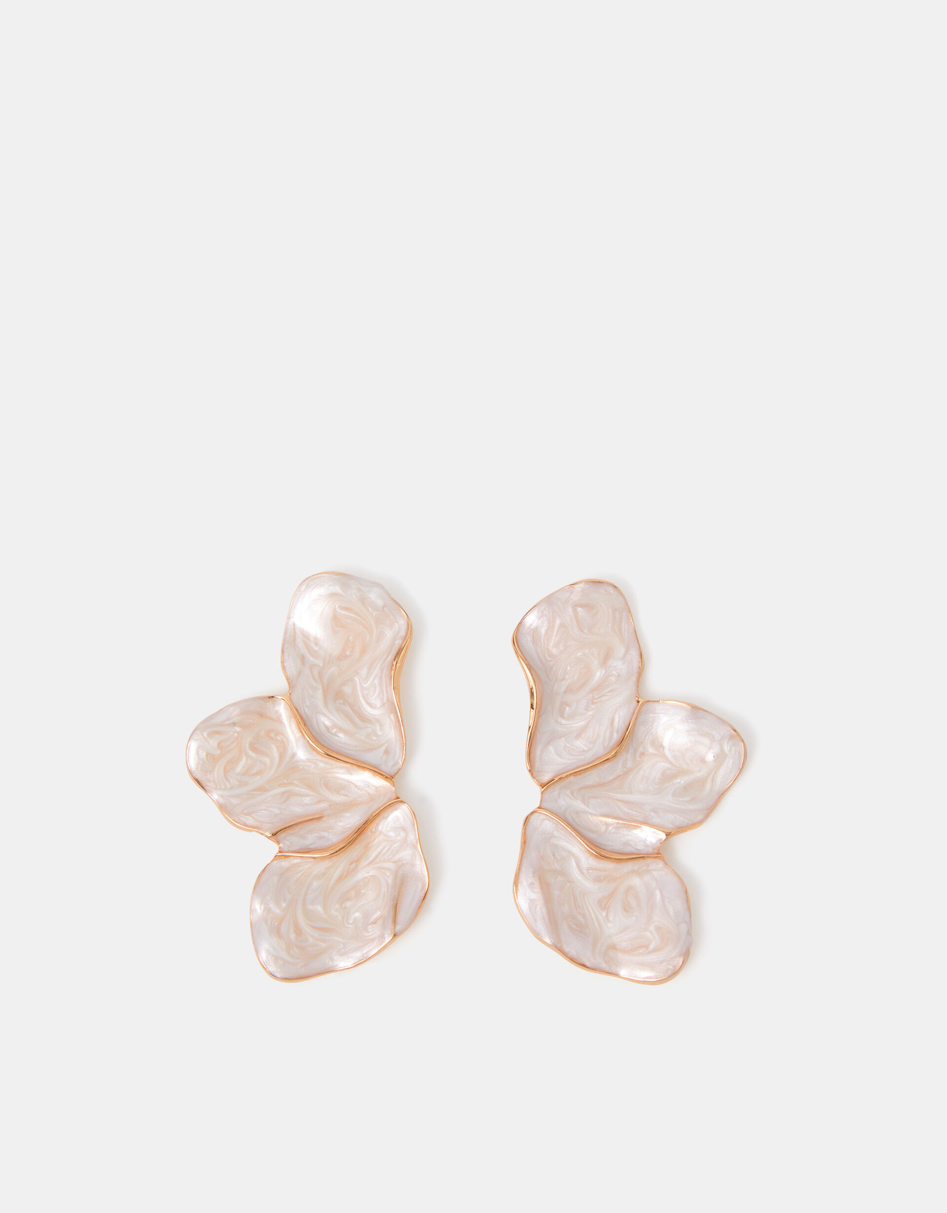 Half Flower Enamel Stud Earrings | Accessorize (Global)