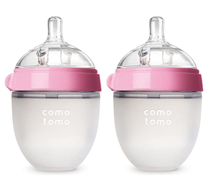 Comotomo Baby Bottle, Pink, 5 Ounce, 2 Count (Pack of 1) | Amazon (US)