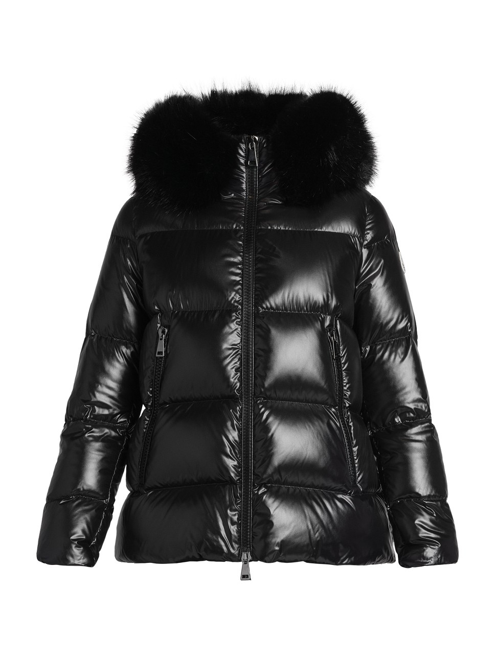 Women's Laiche Down Faux Fur-Trim Parka - Black - Size Small | Saks Fifth Avenue