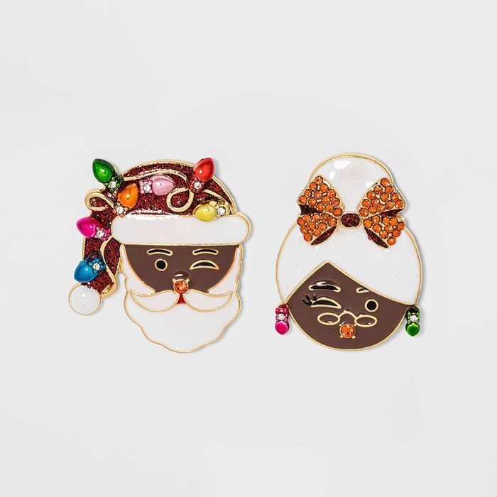 SUGARFIX by BaubleBar Mr. & Mrs. Claus Stud Earrings - Deep | Target