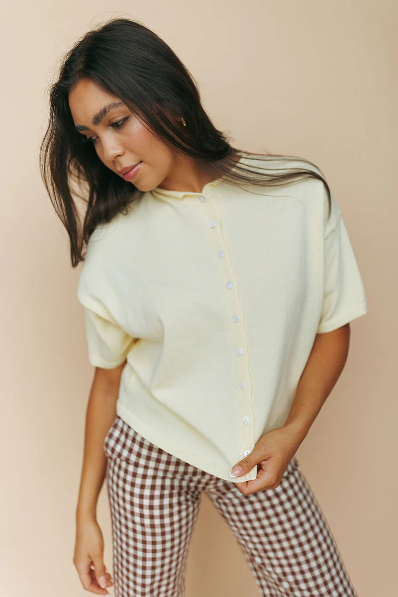 Jemma Knit Cardigan in Butter | Henly