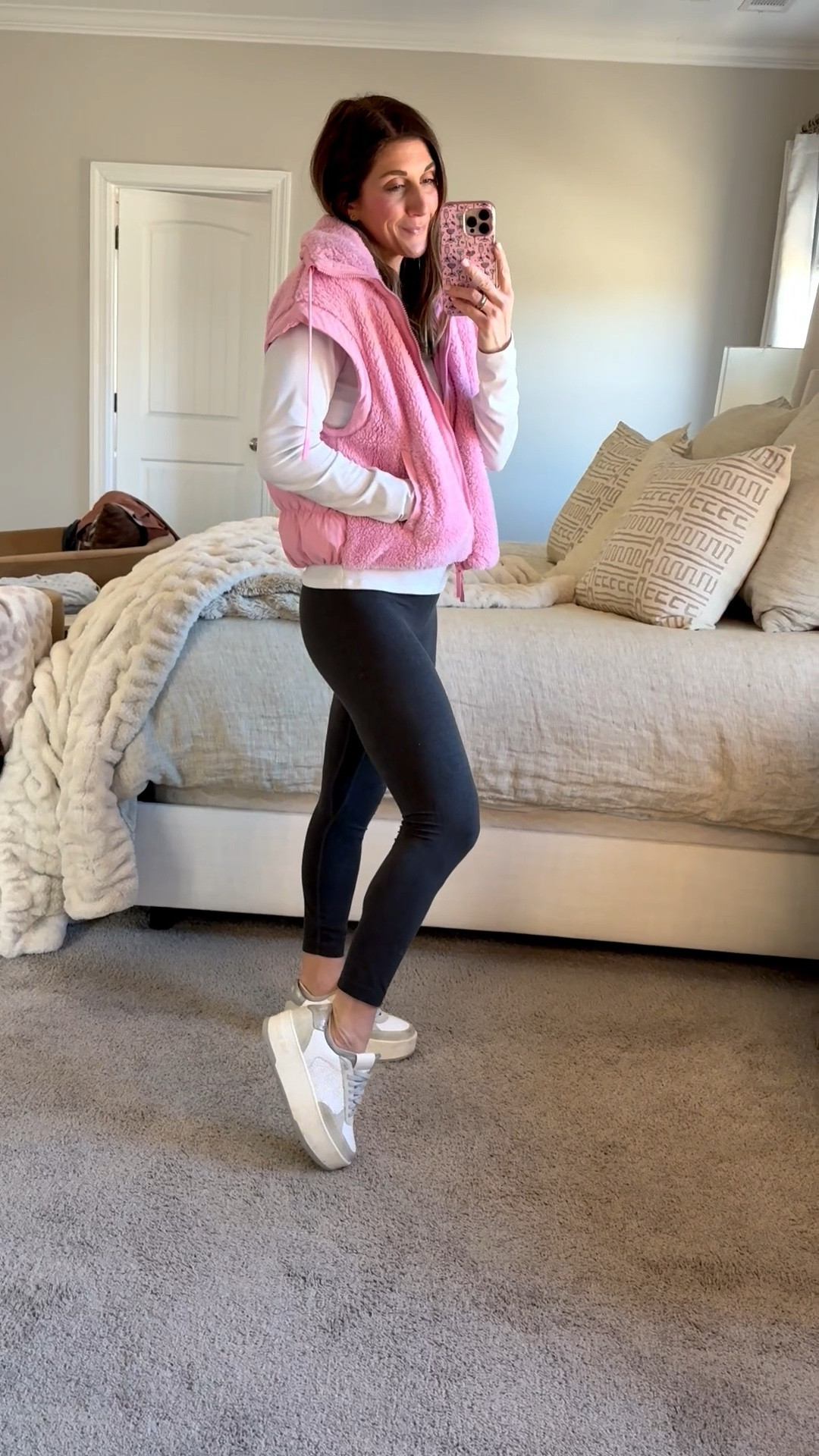 Outfit details linked here!

White ribbed long sleeve from Athleta-size medium fitted tts. On sale! Comes in other colors. 
Vest is target. Size medium fits tts. Comes in other colors. 
Leggings Lululemon aligns 25in size 6
Shoes are p448 size 38 (I’m normally an 8-8.5) on sale 

Click here to shop. 

Vest | long sleeve | puffer | fleece | athletic | Athleta | leggings | shoes | sneakers | fit | target fashion | Lululemon | aligns | tennis shoes | cross necklace | tiny tags | loopy | sale



#LTKootd #LTKSaleAlert #LTKmomlife