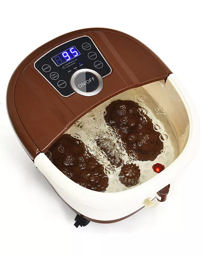 Slickblue Shiatsu Portable Heated Electric Foot Spa Bath Roller Motorized Massager - Macy's | Macy's