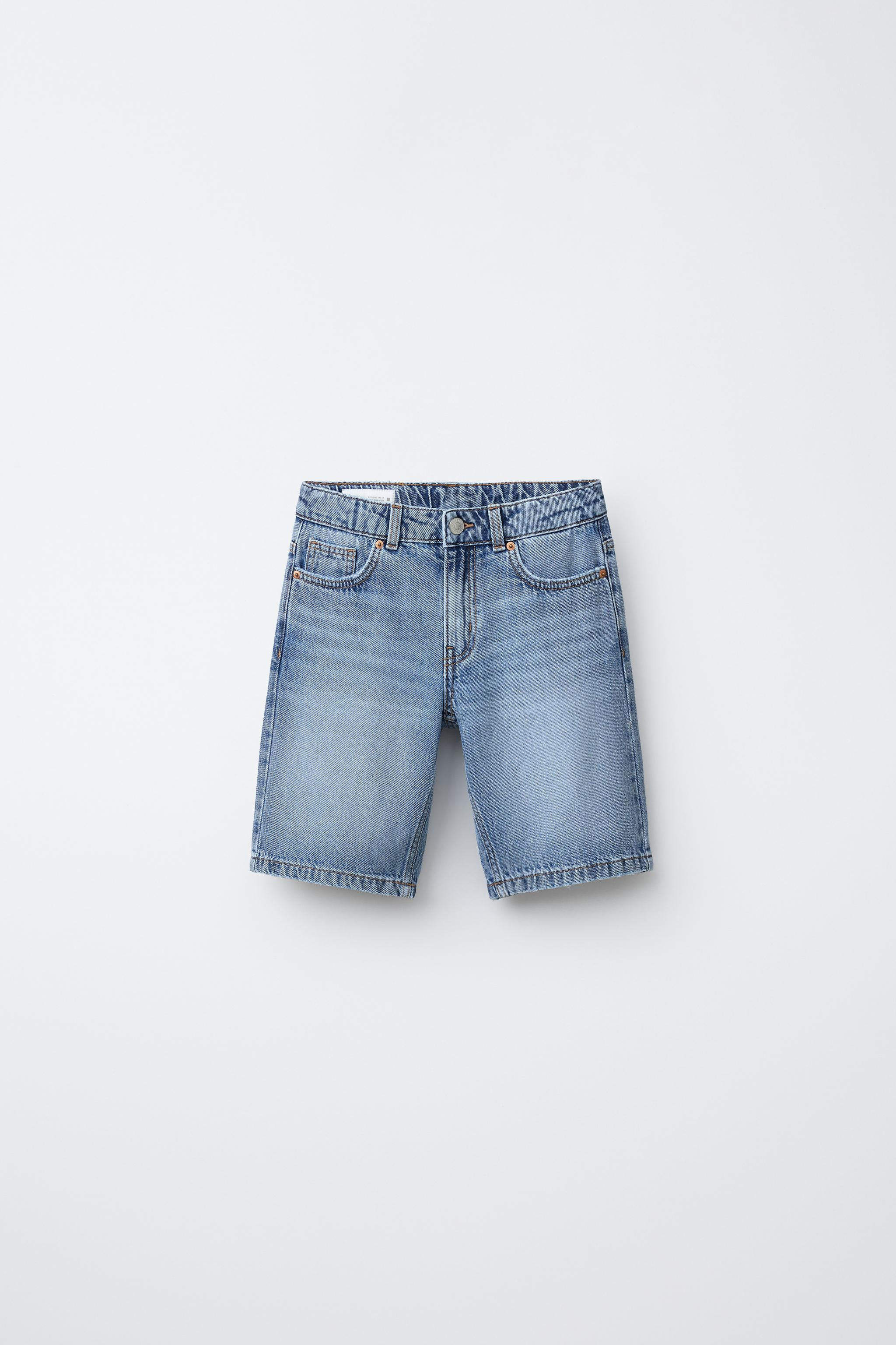 STRAIGHT DENIM SHORTS | Zara US