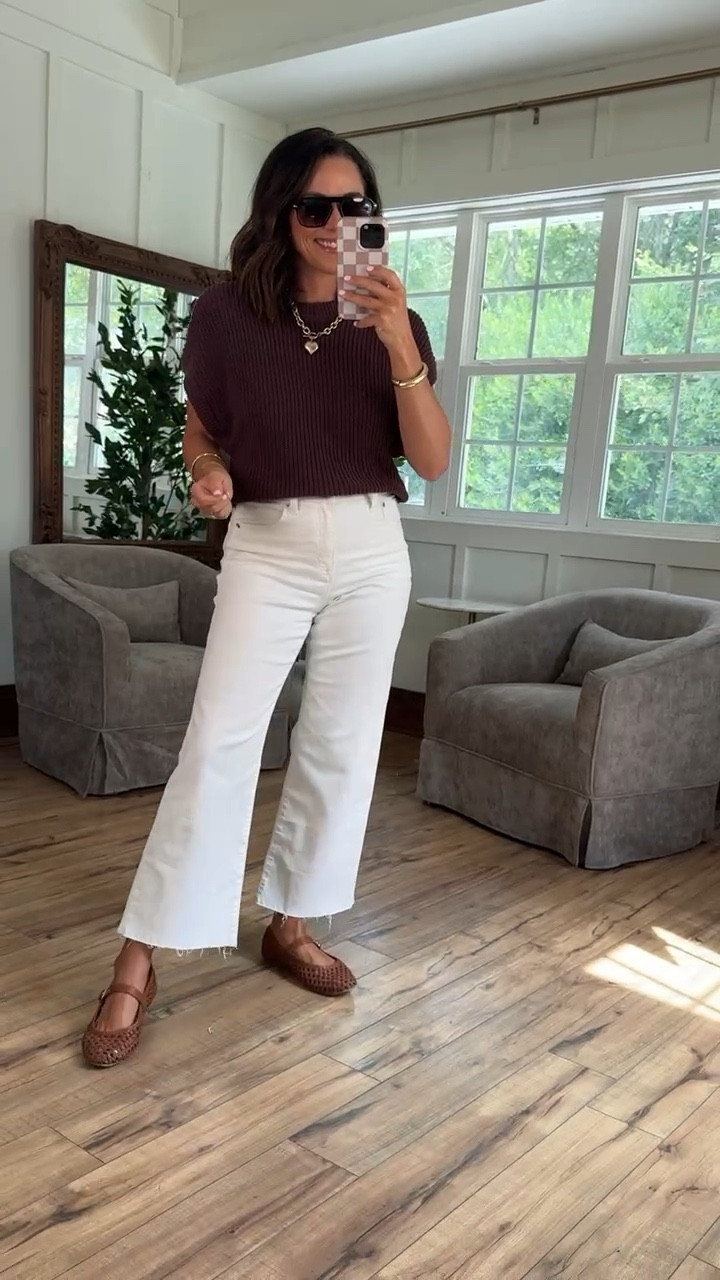 This sweater vest top styled with white wide leg denim jeans is one of my go to options!
Super chic and comfortable, y’all this color combo has been one of my favorite ones this summer!




Women’s outfit  chic style  neutral look






#LTKPetite #LTKStyleTip #LTKFindsUnder50