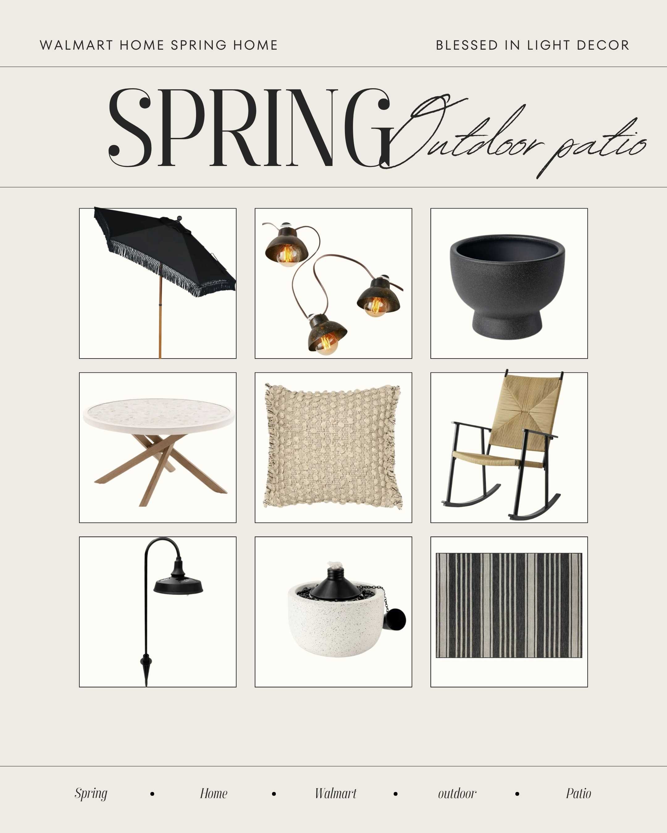 Spring decor outdoor patio from Walmart#spring2024 #walmarthome #walmartpatner #walmartfinds #walmartshopping #homesweethome #homedecorideas #neutraldecor #neutralstyle 

#LTKSpringSale #LTKsalealert #LTKhome