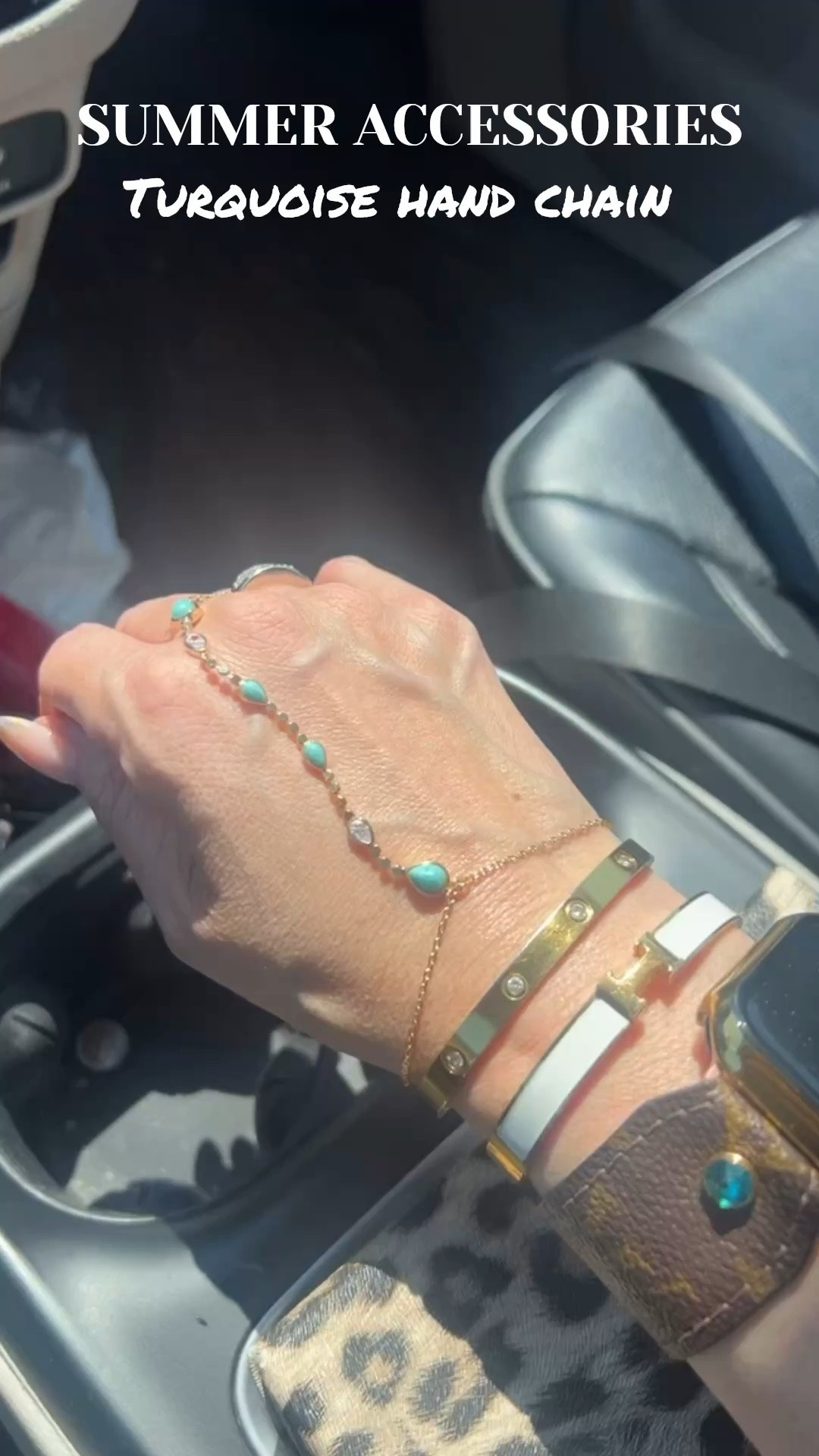 My turquoise had chain sold out but I found it in stock! New Summer accessories, trendy accessories, It Girl accessories, I love this new faux turquoise gold hand chain to elevate my arm candy for Summer! Also comes in gold and silver. @Revolve  #LaidbackLuxeLife

Hey Beautiful! Feel free to comment on this post if you have any questions! 🫶🏽

Follow me for more fashion finds, beauty faves, lifestyle, home decor, sales and more! So glad you’re here!! XO, Karma

#LTKgrwm #LTKOver40 #LTKootd
