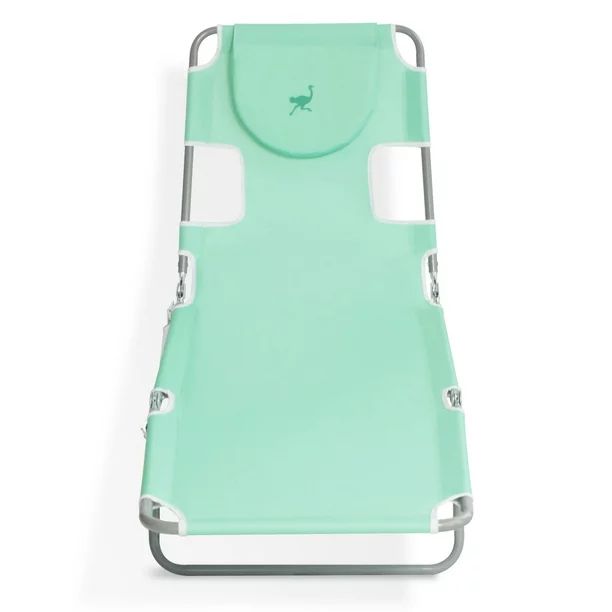 Ostrich Outdoor Folding Adjustable Recliner Chaise Lounge Beach Pool Chair, Teal - Walmart.com | Walmart (US)