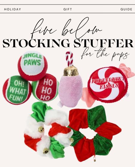 For all my dog lovers! Of course your pup needs a stocking too!! Five below has dog toys and collars for all the festivities! #fivebelow #holiday #stockingstuffer 

#LTKHoliday #LTKSeasonal #LTKGiftGuide