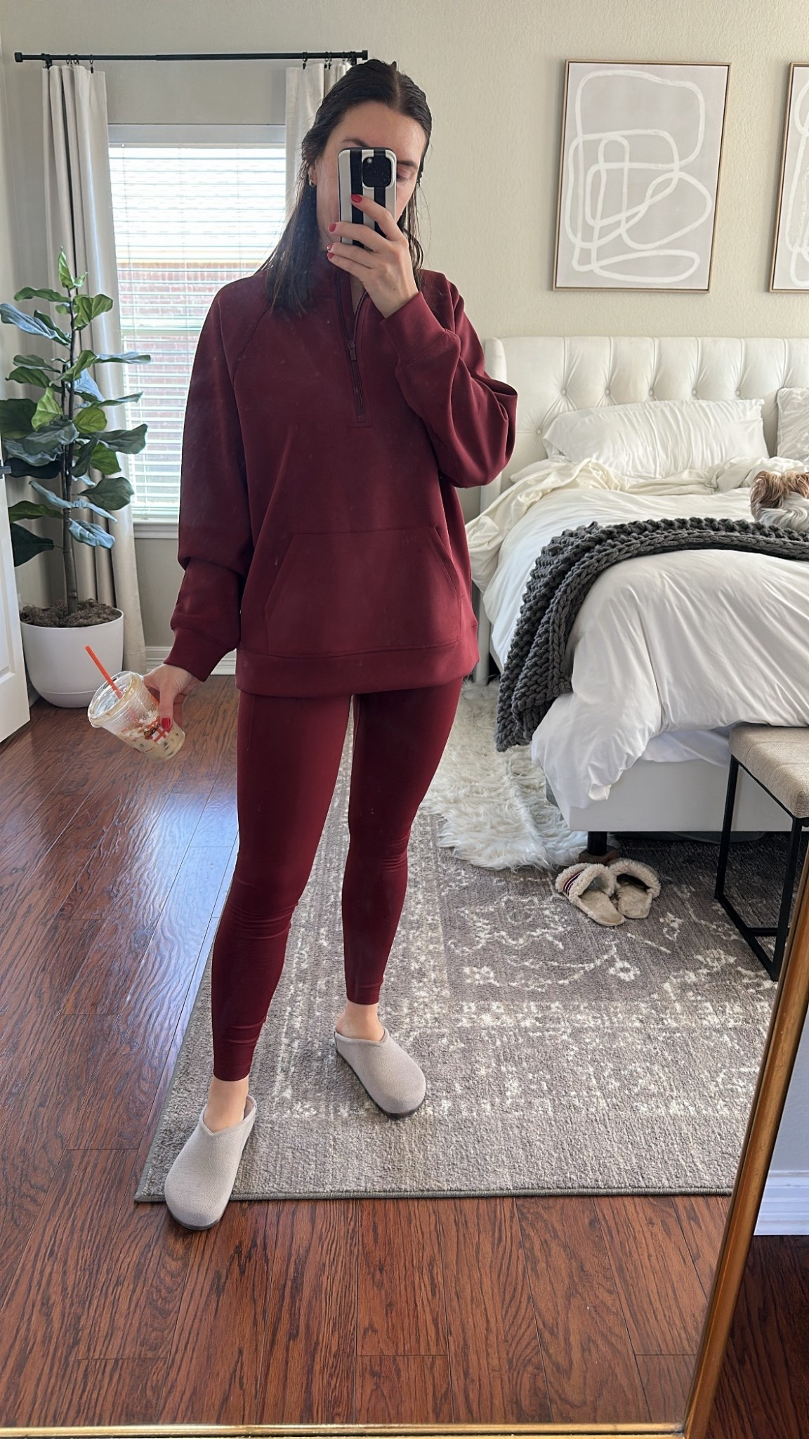 Chilly morning errands ootd 

Airy sleek pullover & fleece lined leggings, small in leggings, medium in top, and my Rothy’s clogs are 30% off. Size down one in those  

#LTKmomlife #LTKmorningroutine #LTKHoliday