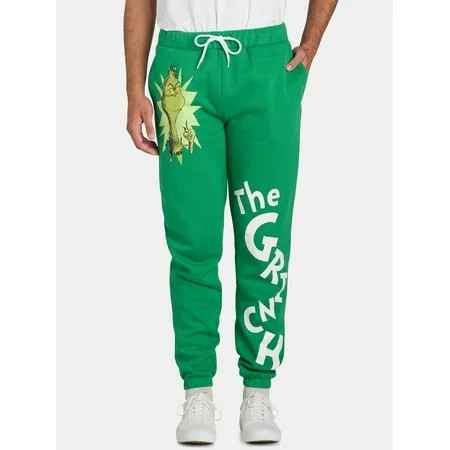 Dr. Seuss Men s and Men s Big & Tall Grinch Burst Graphic Joggers Sizes S-3XL | Walmart (US)
