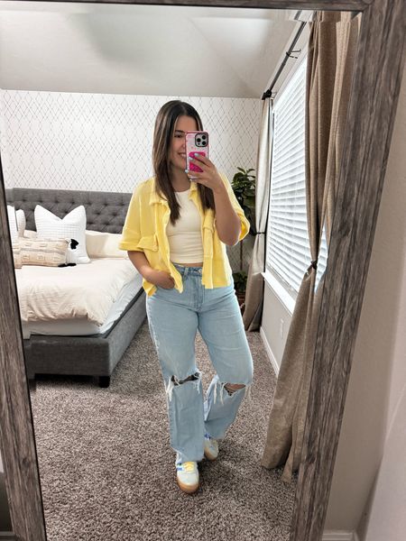 The yellow top is two years old and couldn’t find it anywhere ! But found something similar ! Spring outfit 

#LTKfindsunder100 #LTKstyletip
