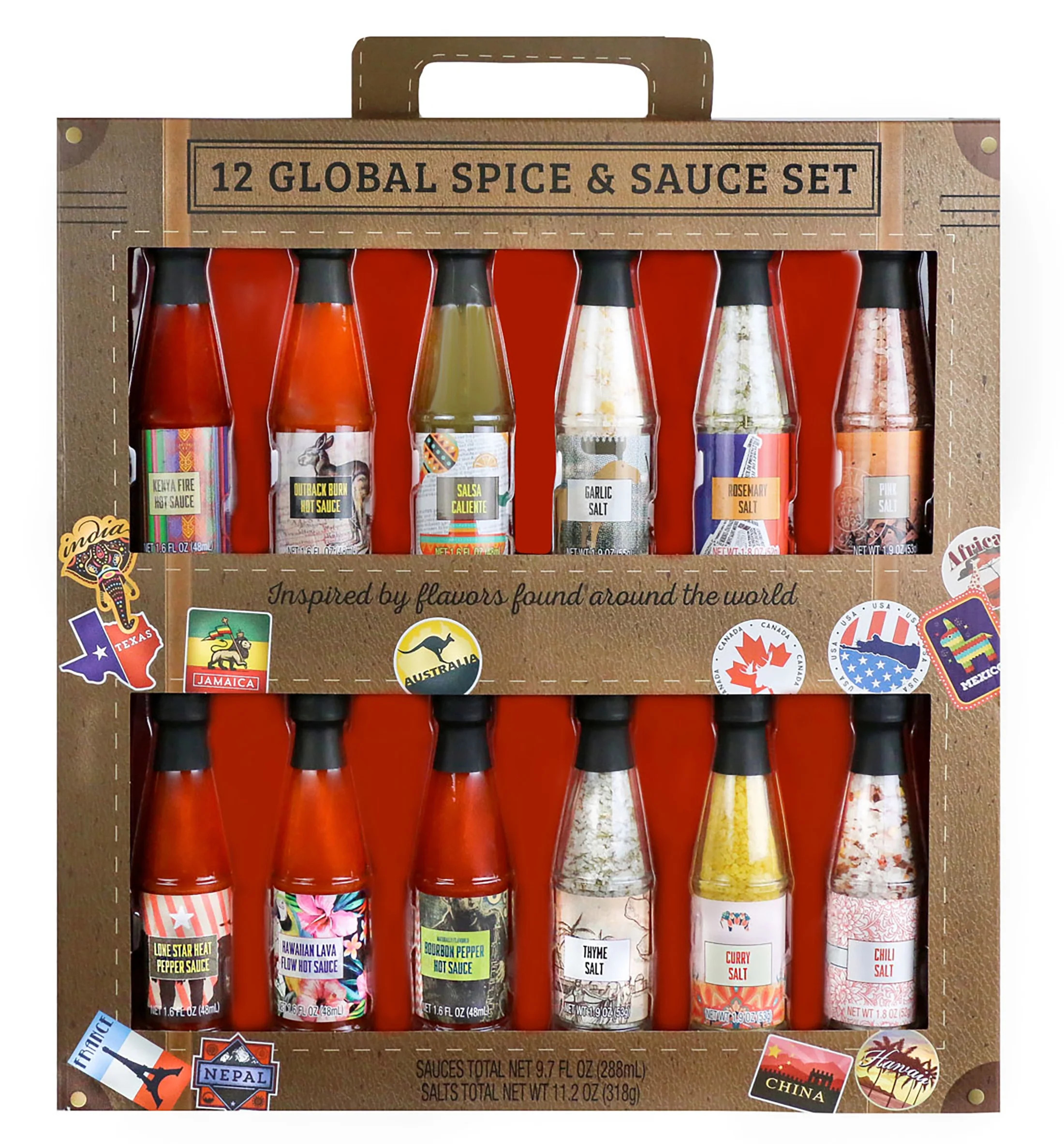 Thoughtfully Gourmet, Global Spice and Sauce Gift Set, Set of 12 | Walmart (US)
